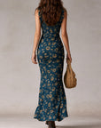 Maya™ | Boho Retro Ruffled Sleeves High Slit Maxi Dress