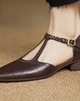 Leather Mary Janes