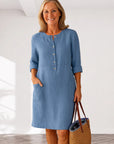 EVI | Casual women's dress with a loose fit and timeless look for everyday wear