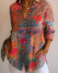 Astra | Colorful Pattern Blouse