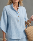 Amity | Button Front Relaxed Tunic Trouser Set