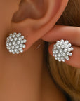 Pearl Dome Stud Earrings