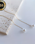 Long Tassel Pearl Earrings