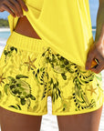 Tankini Stylish Sea Print Split