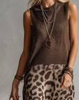 Amelia™ | Leopard Knit Midi Dress