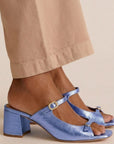 Thick Heels with Back Strap and Block Toe