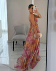 Sarah | Long dress with charming floral print