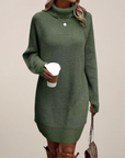 Sarah | Women’s Turtleneck Sweater Dress Long Sleeve