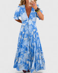 Minelda | Elegant Floral V-neck Dress