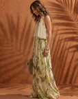 Solange | Halter Neck Blouse Floral Wide Leg Set