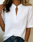 Brittany | Elegant blouse with refined collar