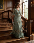 Selora | Halter Bloom Flow Maxi Dress