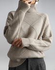 Jamie | Women’s Winter Turtleneck Knit Sweater
