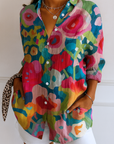 Astra | Colorful Pattern Blouse