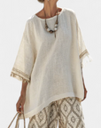 Alverra | Sophisticated Top & Casual Pants Set