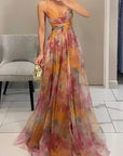 Sarah | Long dress with charming floral print
