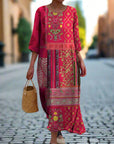Caroline | Women Ethnic Bohemian Print Maxi Dress