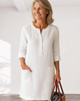 EVI | Casual women's dress with a loose fit and timeless look for everyday wear