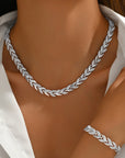Set Fishbone Crystals