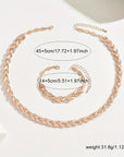 Set Fishbone Crystals