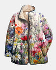 Kaia | Charming Vintage Floral Print Quilted Jacket
