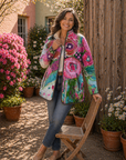 Arianne | Elegant Floral Patterned Jacket