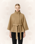 Erica | Women’s Winter High Collar Belted Coat