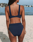 Hilde - Solid High-Cut Swimsuit