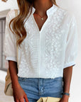 Xavier | Women’s Summer V Neck Puff Sleeve Blouse