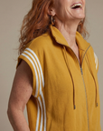 Lark | Zip Front Stripe Panel Jumpsuit