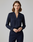 Sophia | Women’s Puff Sleeve Blouse Tailored Waist
