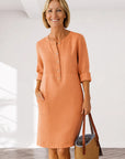 EVI | Casual women's dress with a loose fit and timeless look for everyday wear