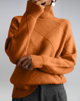 Jamie | Women’s Winter Turtleneck Knit Sweater