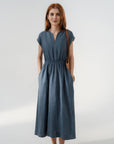 Lina — Flowing and Elegant Linen Blend Dress