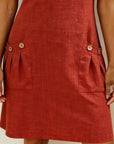 Bonnie™ | Cotton Zip-Front Pocket Dress