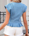 Viera | V-Neck Denim Top
