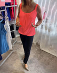Marie | Pleated Real Relaxed Sleeveless Top