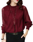 Brooklyn | Women Elegant Long Sleeve Ruffle Blouse