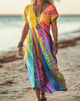 Bohemian Sun Design Dress