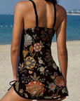 Fiesta – Graphic Floral Tankini with Shorts, Flat Belly Effect