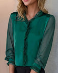 Brooklyn | Women Elegant Long Sleeve Ruffle Blouse