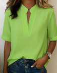 Brittany | Elegant blouse with refined collar