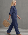 Amity | Button Front Relaxed Tunic Trouser Set