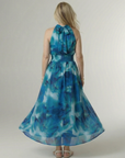 Sylin | Gathered Halter Midi Dress