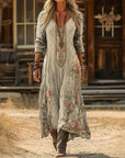Evelyn | Vintage-Inspired Long Sleeve Casual Dress