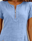 Bonnie™ | Cotton Zip-Front Pocket Dress