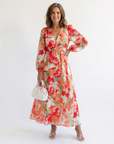 Althea | Long Sleeve Floral Maxi Dress