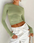 Brooklyn | Women Summer Long Sleeve Crop Top
