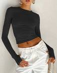 Brooklyn | Women Summer Long Sleeve Crop Top