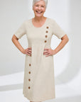 Linéora™ — Flowing striped dress with summer charm